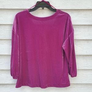 Ribbed Velvet Top